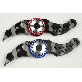 440 blade material Caterpillar folding knife with two different colors UD50063